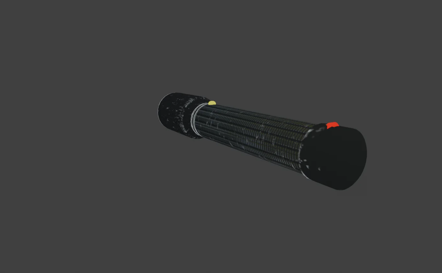 Flashlight model, tail cap and grip
